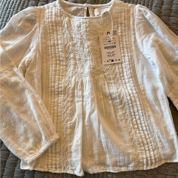 Zara Kids Textured Blouse